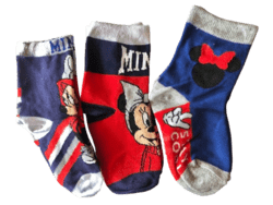 DISNEY MINNIE STRØMPER, 3 PAR