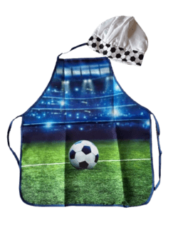 Fodbold Forklæde med Hat