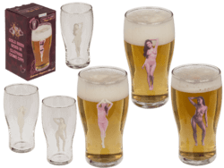 Ølglas Med Stripper Pige