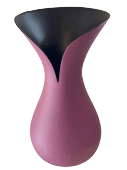 Vase, lilla/sort