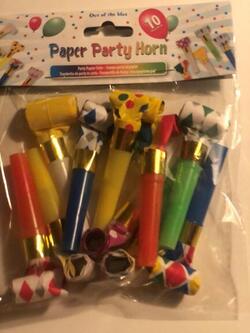 Paper party horn
