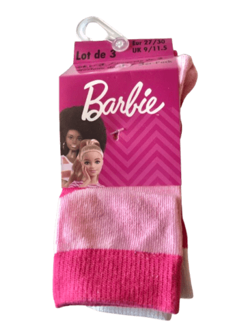 BARBIE STRØMPER, 3 PAR