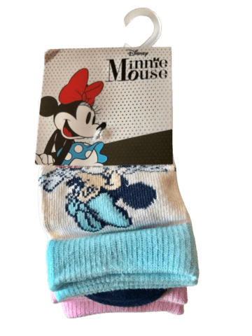 DISNEY MINNIE STRØMPER, 3 PAR