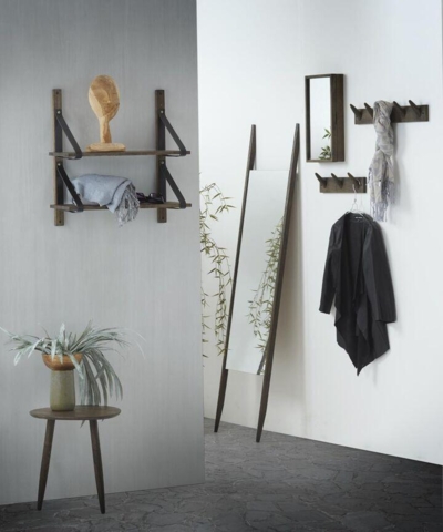 UNO KNAGERÆKKE SORT MALET MASSIV EG