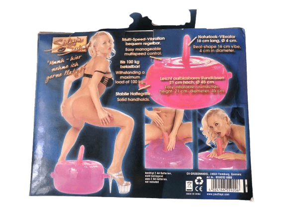 Oppustelig pude med vibrator