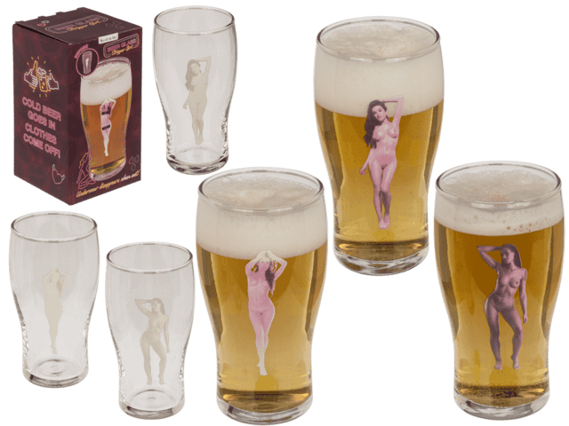Ølglas Med Stripper Pige