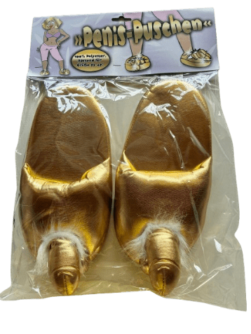 Penis hjemmesko i Guld Farve