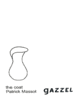 Vase, lilla/sort