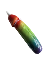 Penis kuglepen. Regnbuefarvet
